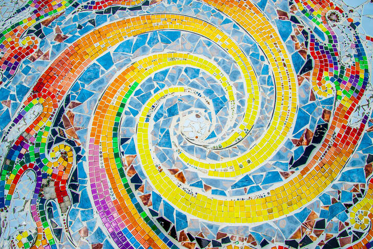 Artistic abstract mosaic