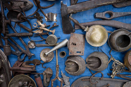 Old tools on the table