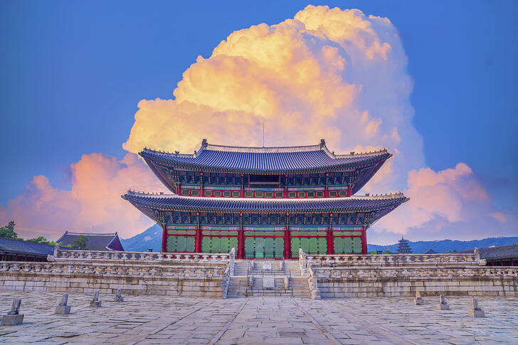 Palatul Gyeongbokgung din Seul, Coreea de Sud