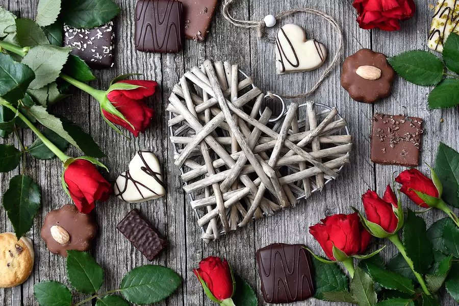 Valentijnsdag feestelijke achtergrond