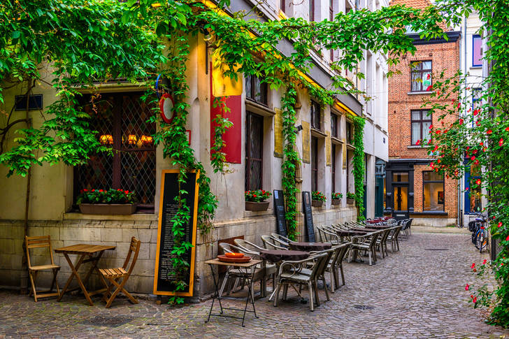 Old street in Antwerp