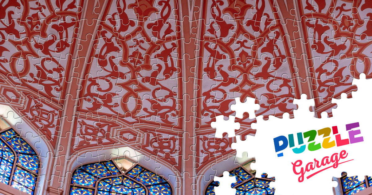 The interior of the Putra Mosque Jigsaw Puzzle (Countries, Malaysia