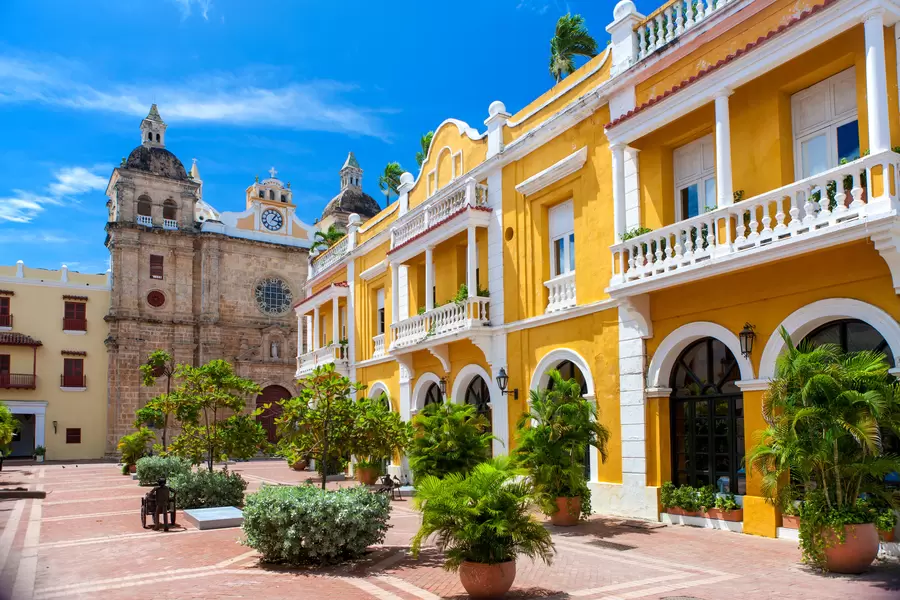 Vierkant in Cartagena de Indias