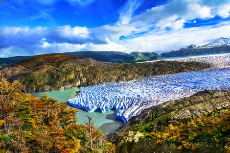 Dataran es di Patagonia Selatan