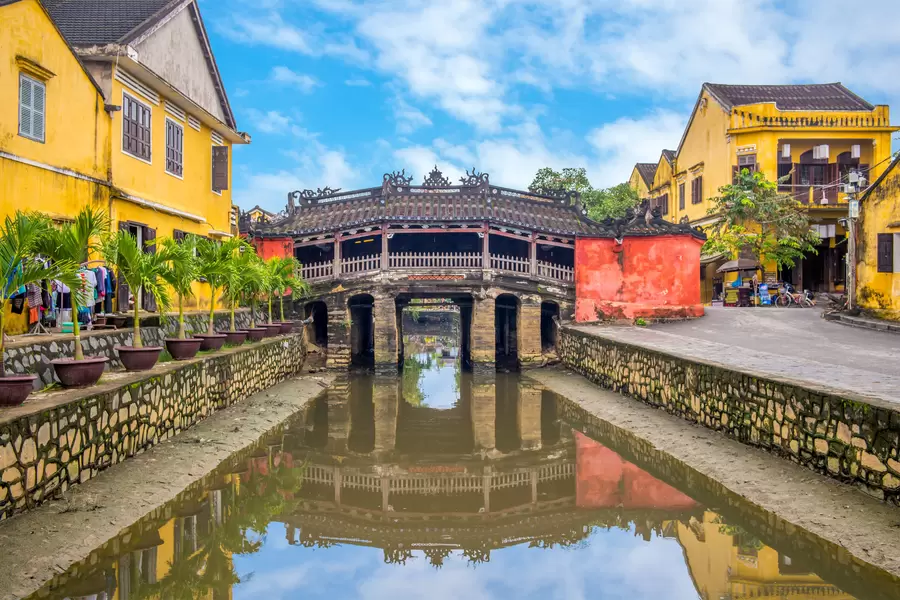 Japanse overdekte brug in Hoi An