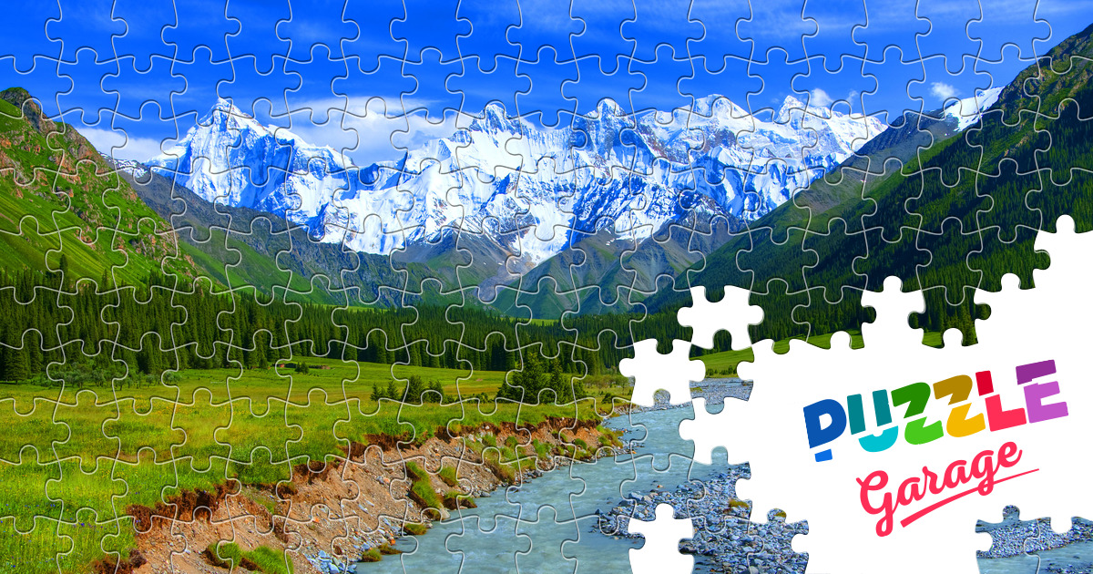 Tien Shan Jigsaw Puzzle (Countries, China) Puzzle Garage