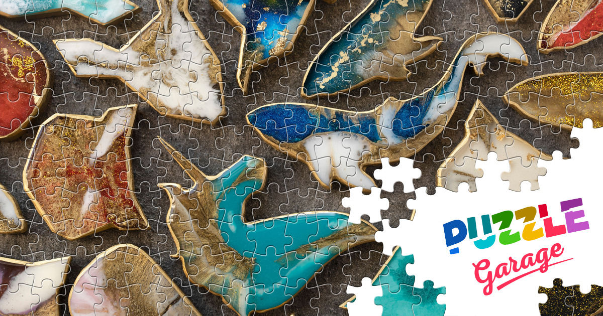 Epoxy resin figures Jigsaw Puzzle (Other, Collecting) Puzzle Garage