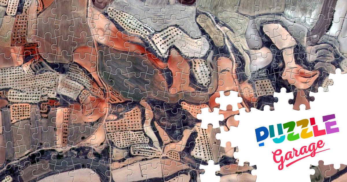Aerial view of the fields Jigsaw Puzzle (Other, Aerial view) Puzzle