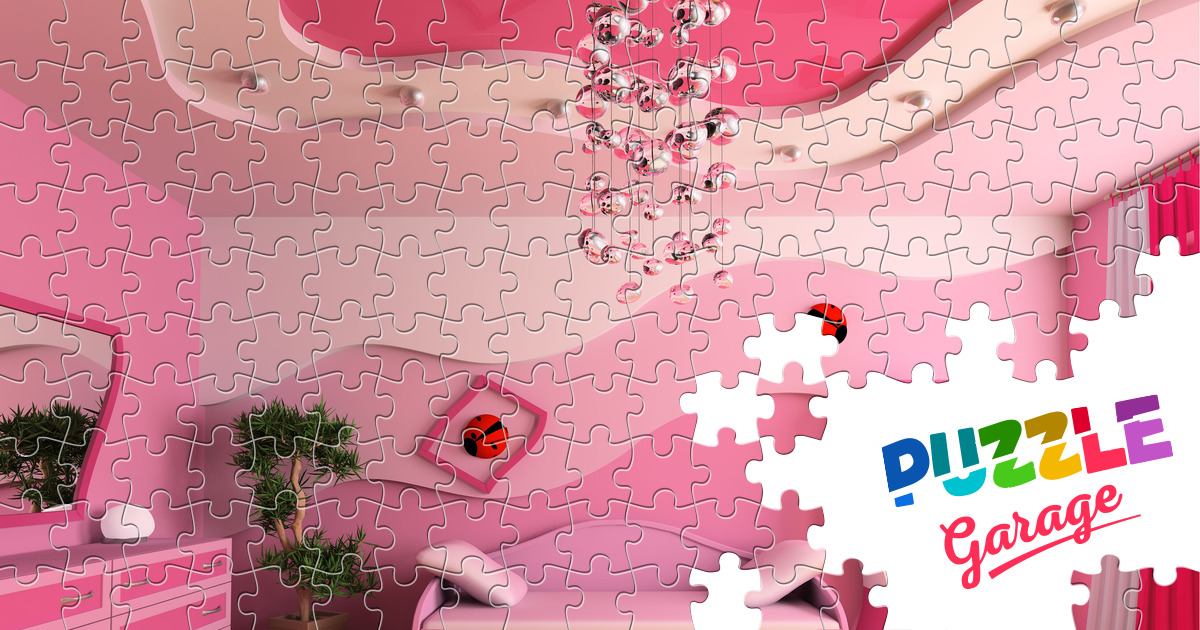 Pink room Jigsaw Puzzle (Home, Interiors) Puzzle Garage