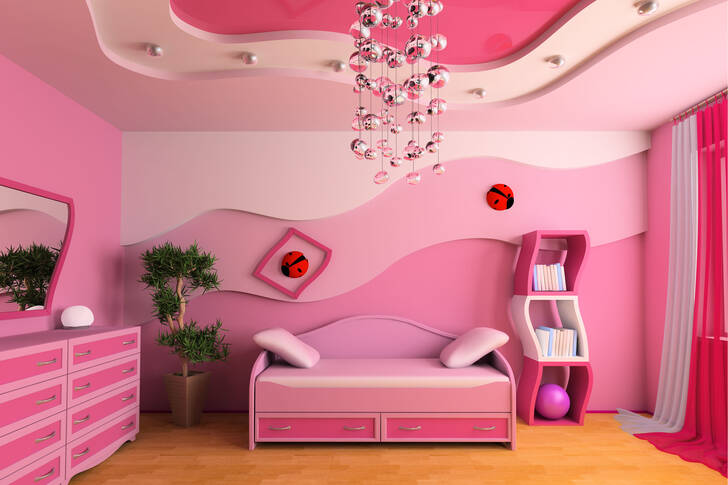 Chambre rose