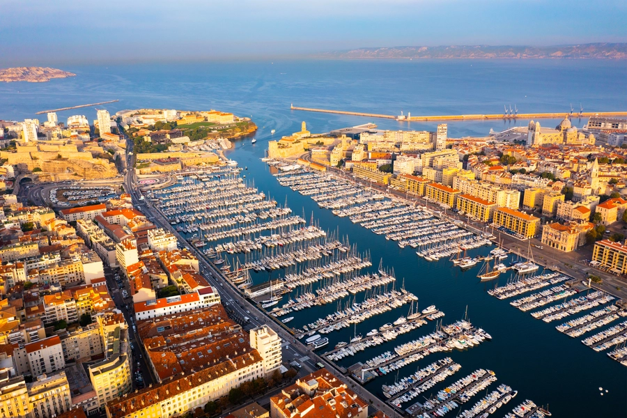 Den gamle havna i Marseille