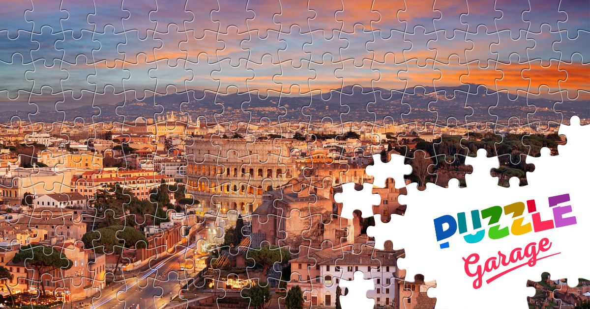 Sunset in Rome Jigsaw Puzzle (Countries, Italy) | Puzzle Garage