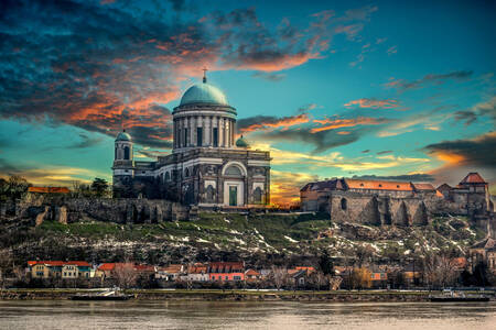 Kilátás Esztergom városára