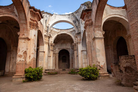 Ruiny katedry w Santiago na Antigui