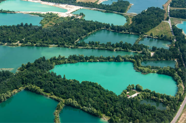 Flooded quarries in Lassikur