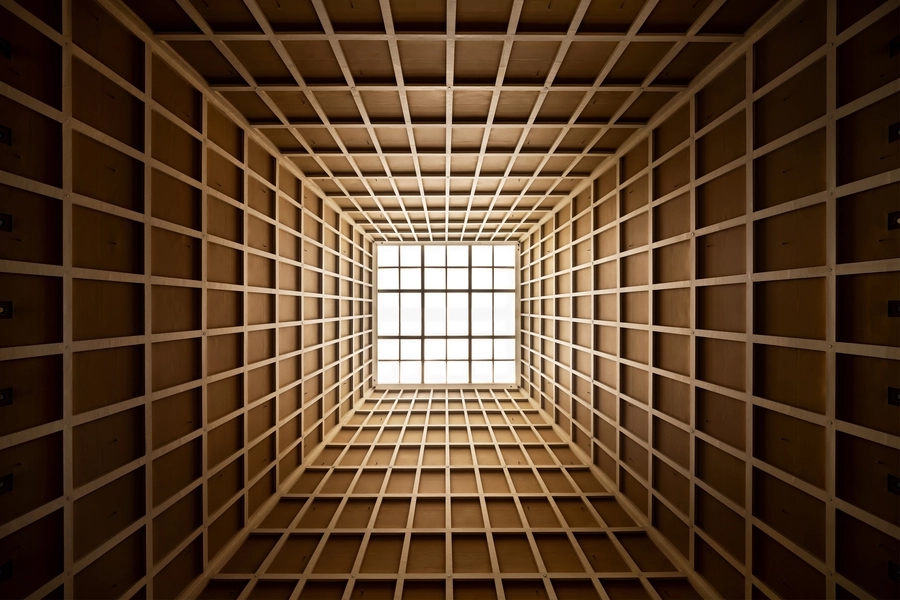 Plafond van een winkelcentrum