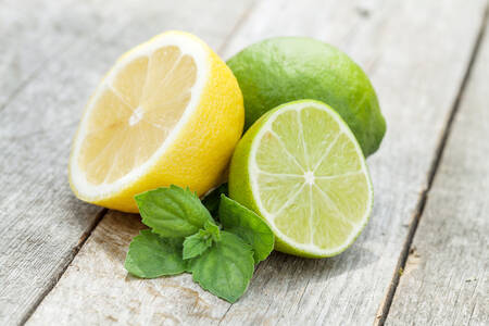 Citron, limetka a máta