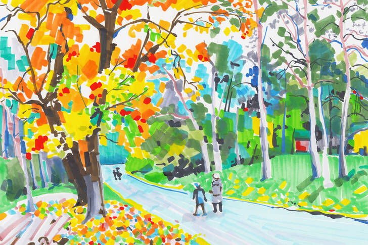 Il parco nei colori autunnali