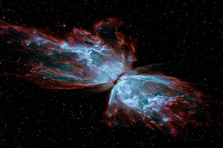 The Butterfly Nebula in the constellation Scorpius