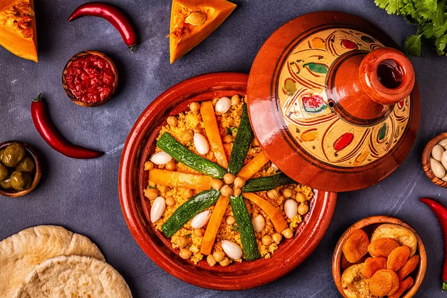 Кускус с овощами в таджине