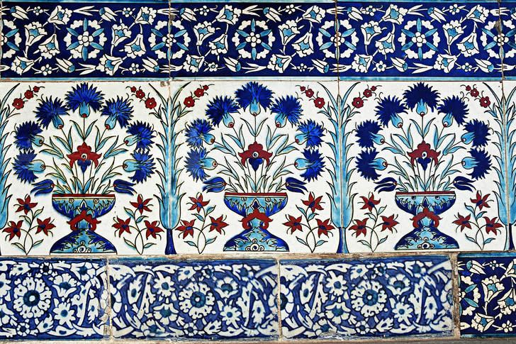 Original tiles in Topkapi Palace