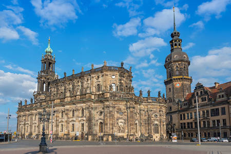 Dresden castle and court church