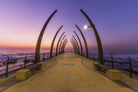 Pier on Umhlanga Beach in Durban