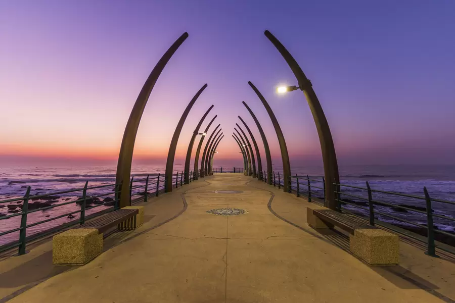 Pier op Umhlanga Beach in Durban