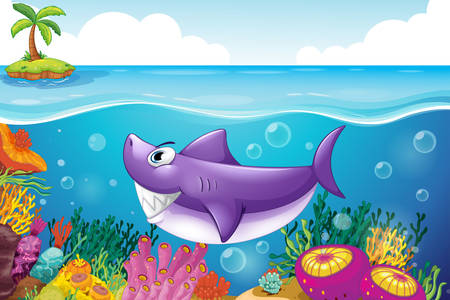 Hiu di laut