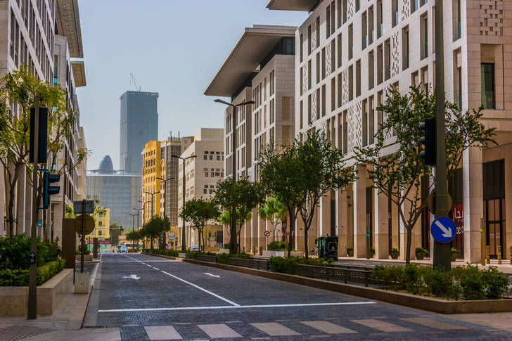 Doha city center architecture