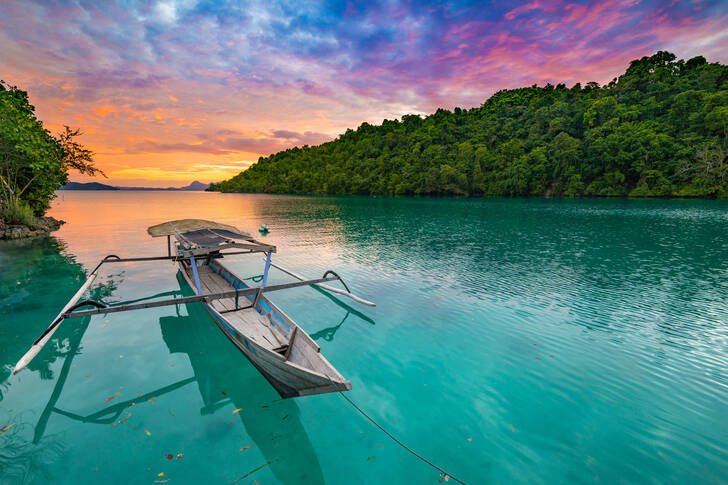 Sunset on the Togean Islands