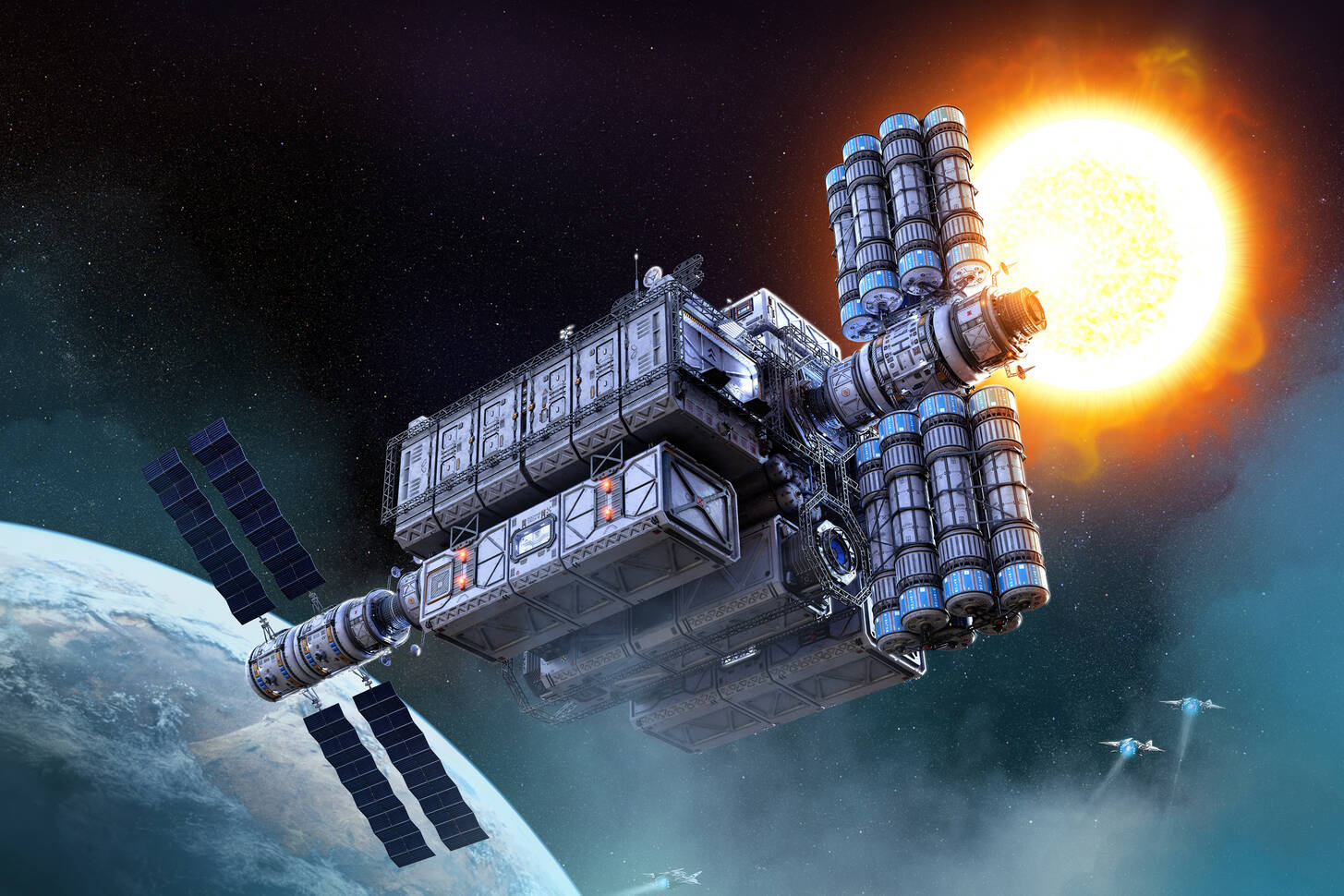 Space Station In Space Jigsaw Puzzle (space, Cosmonautics) 