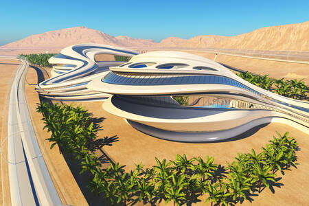 Edificio futuristico