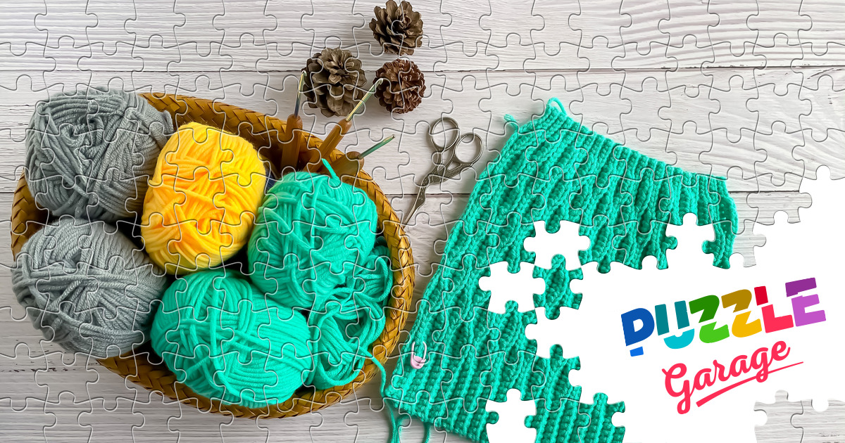 Knitting Jigsaw Puzzle (Home, Needlework) Puzzle Garage