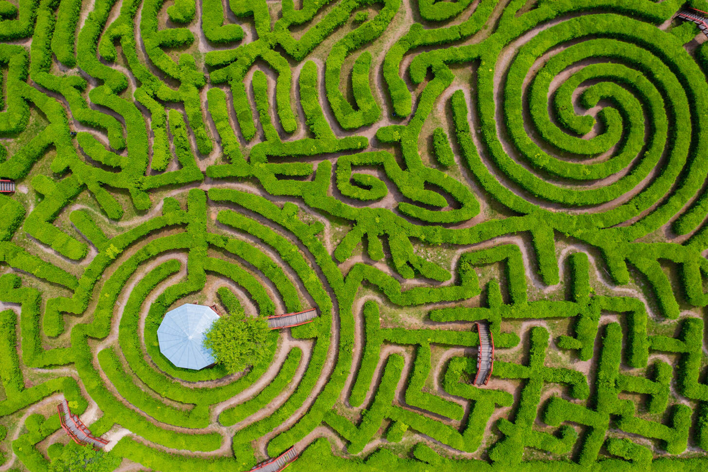 Park labyrinth Jigsaw Puzzle (Other, Aerial view) | Puzzle Garage