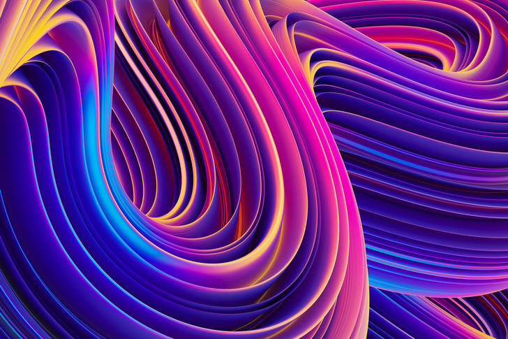 Abstraction 3D: Vagues