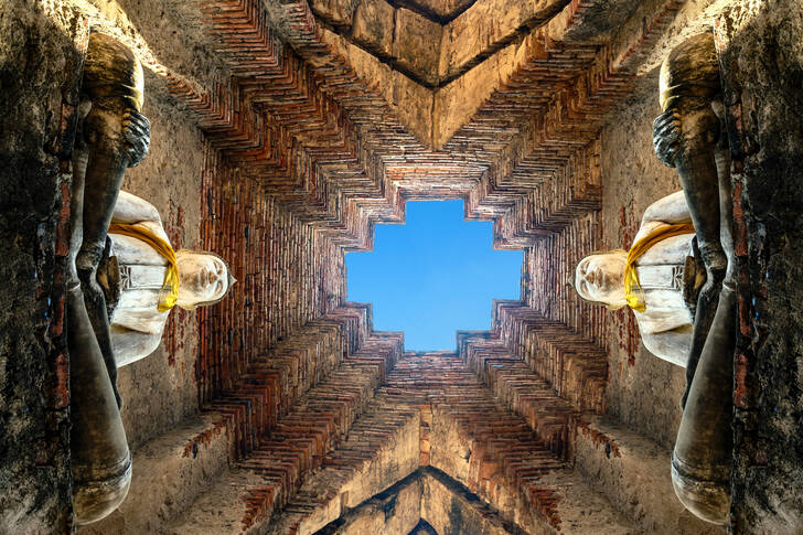 View of the temple from the inside