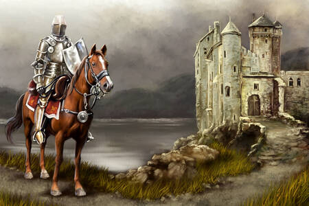 Ritter auf der Burg
