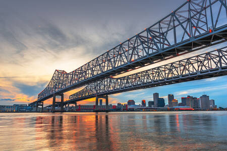 Most Crescent City w Nowym Orleanie