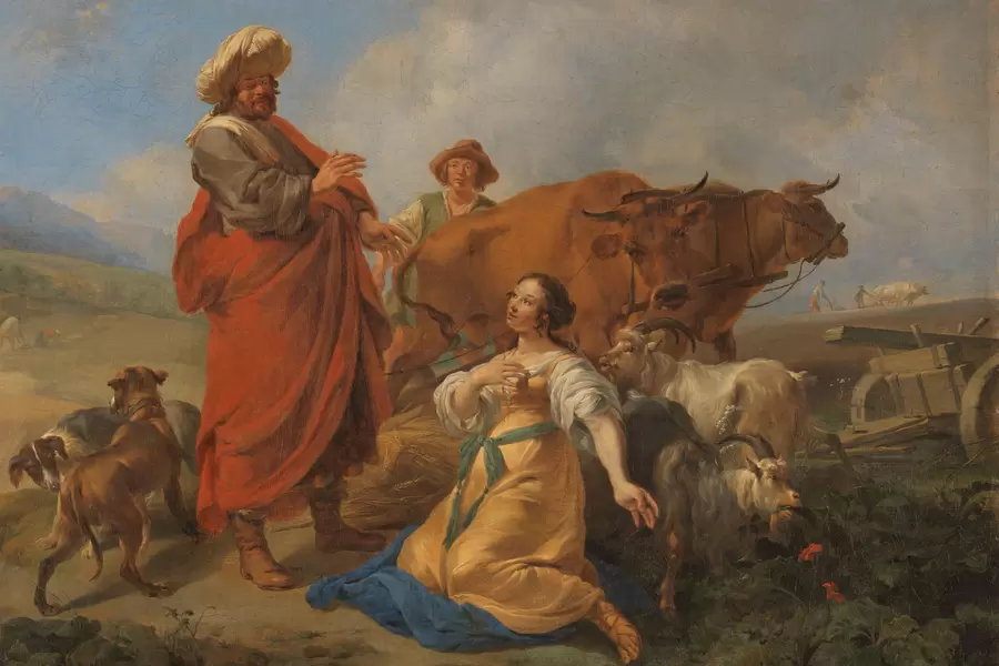 Nicolaes Pietersz Berchem: "Ruth i Boas"