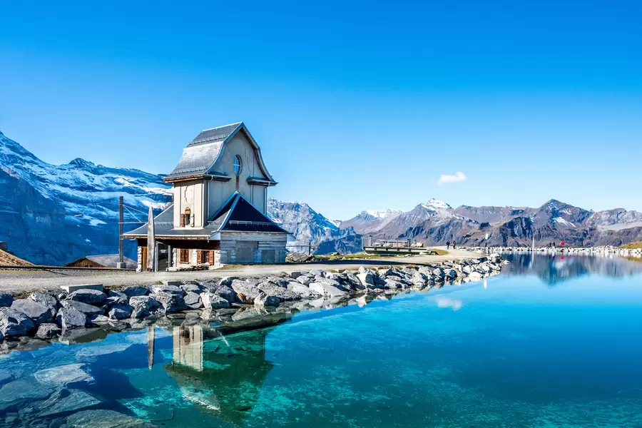 Odraz u jezeru iznad Grindelwalda