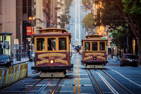 カリフォルニア・ストリートの路面電車