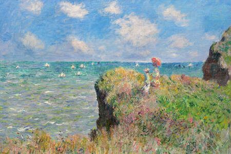 Claude Monet: Šetnja liticom u Pourvilleu