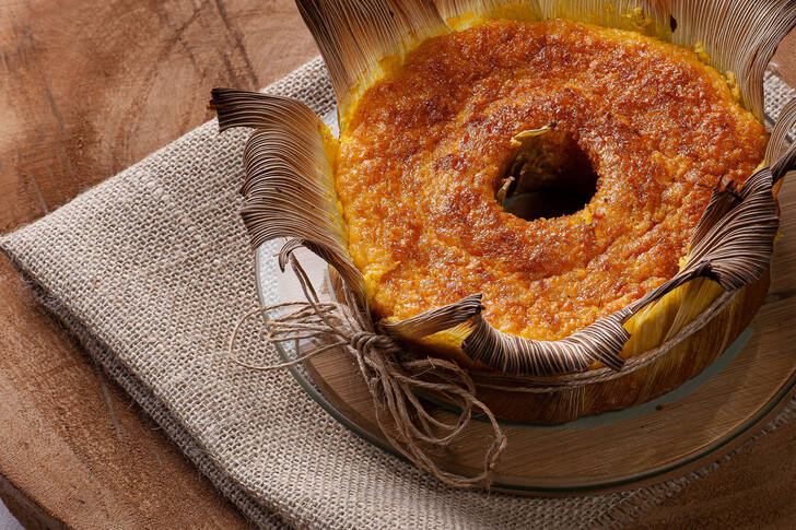 Pastel de maíz casero