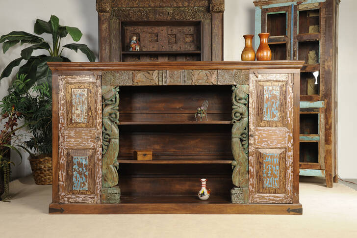 Indian Wooden Chest of Drawers