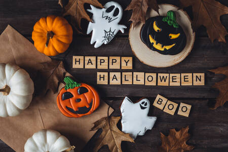 Halloweenske perníčky