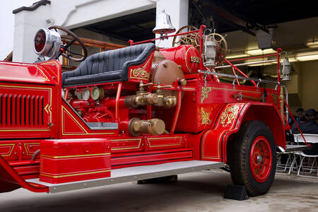 Retro fire truck