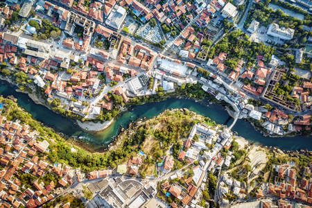 Mostar from a bird's eye view