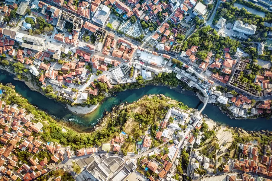 Mostar iz ptičje perspektive