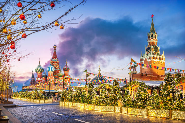 New Year on Red Square in Moscow